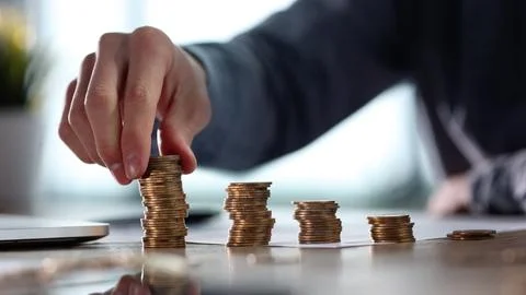 Saving and saving in business Stock Photos