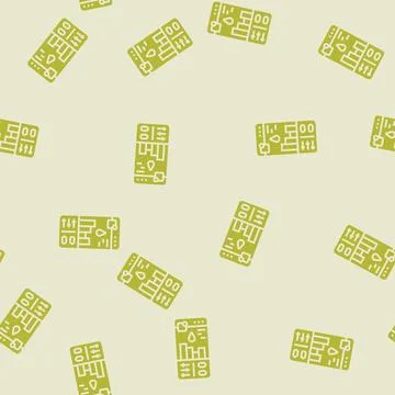 Saving app water glyph seamless pattern Illustrazione stock
