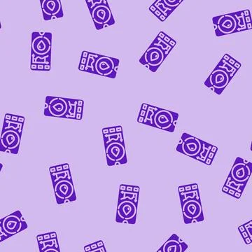 Saving app water glyph vector seamless pattern Stock Illustration