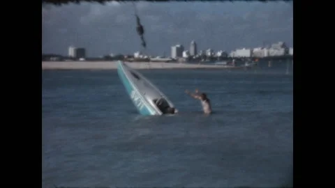 Saving the Boat 1966 Stock Footage 148113543