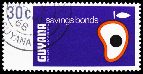 Saving Bonds Fruit, Efficiency year serie, circa 1968 Stock Photos