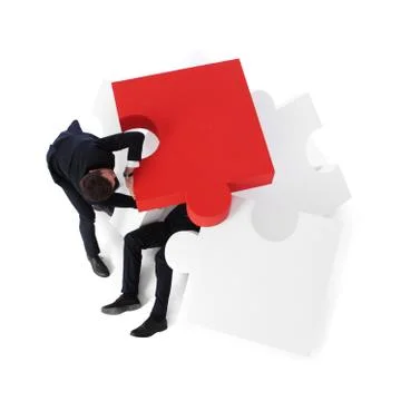 Saving businessman from problems 스톡 사진