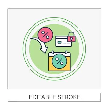 Saving concept line icon Stock Illustration