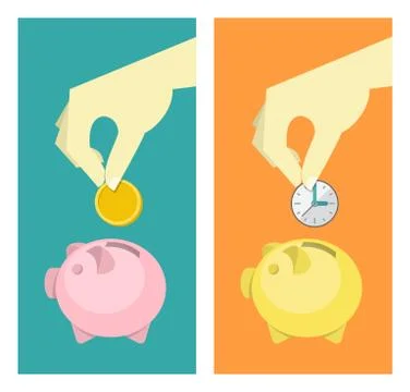 Saving concepts イラスト素材