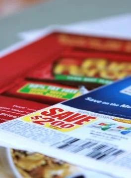 Saving coupons Stock Photos