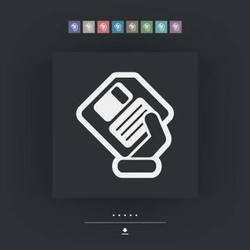 Saving data icon 스톡 일러스트