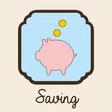 Saving design, vector illustration イラスト素材