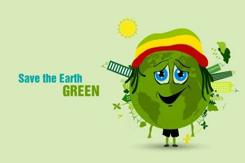 Saving the earth. ecology concept Stock Illustration