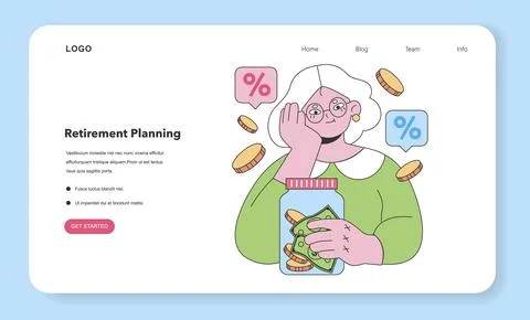 Saving for Education concept. Flat vector illustration. Stock Illustration