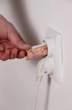 Saving electricity Stock Photos