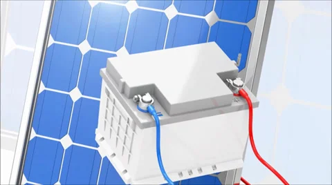 Saving energy from photovoltaic module Stock Footage 35252292