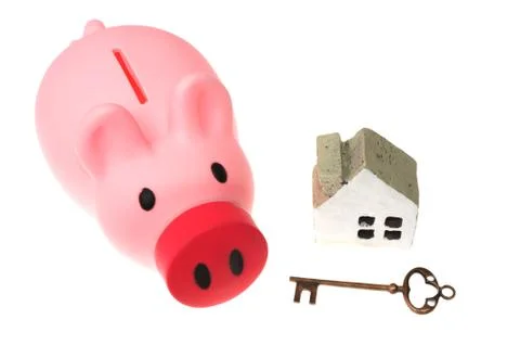 Saving for house concept Stock Photos