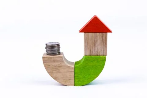 Saving for house Stock Photos