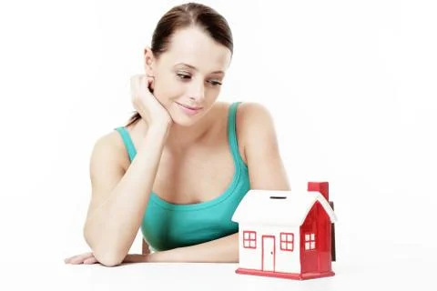 Saving for a house Stock Photos