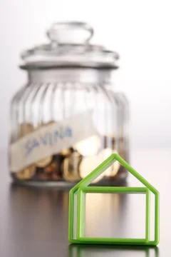 Saving for house Stock Photos