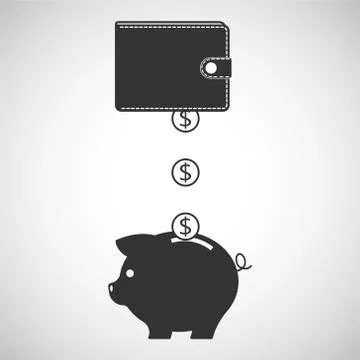 Saving icon Stock Illustration