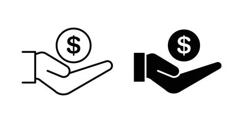 Saving icon vector art Illustrations Stock Illustration