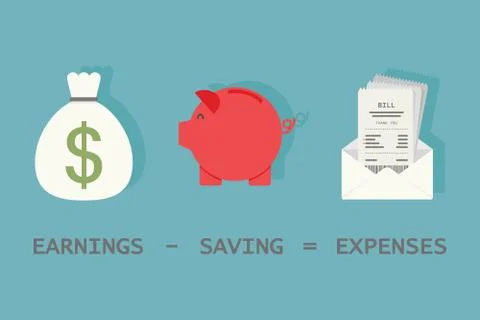 Saving Stock Illustration