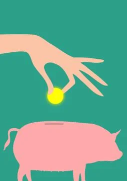 Saving Stock Illustration