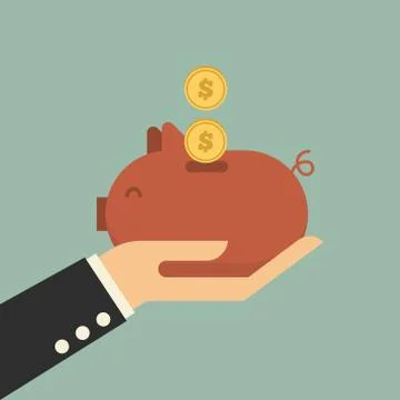 Saving Stock Illustration