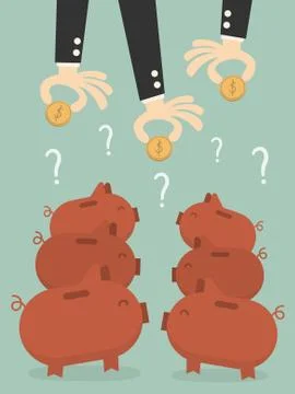 Saving Stock Illustration