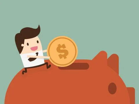 Saving Stock Illustration