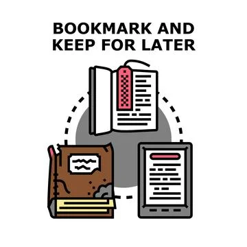 Saving information across different reading formats Stock Illustration
