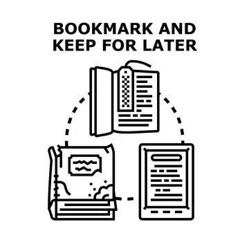 Saving information across different reading formats Stock Illustration