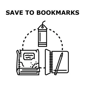 Saving information and knowledge with books and notebooks Illustrazione stock