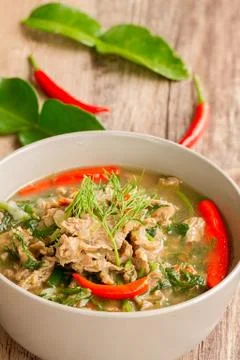 Saving meat curry. Stock Photos