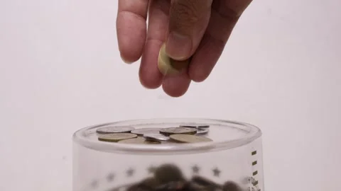 Saving money for the better future Stock Footage 284055609