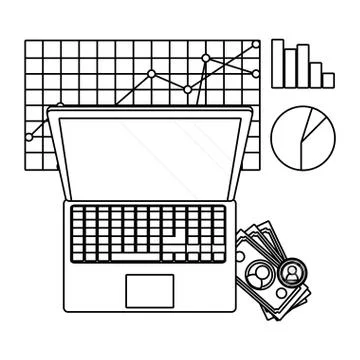 Saving money cartoon Stock Illustration