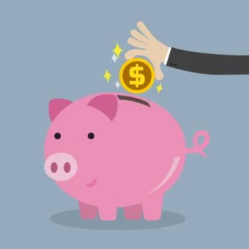 Saving money concept 스톡 일러스트