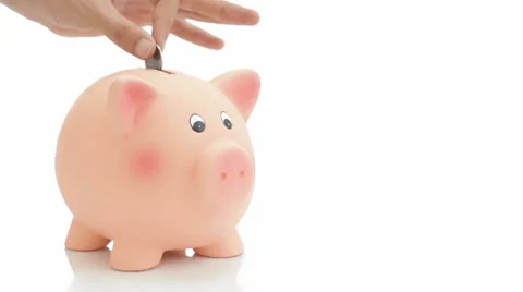 Saving money Stock Footage 22696103