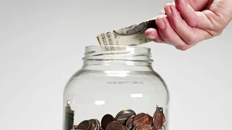 Saving money Stock Footage 237380086