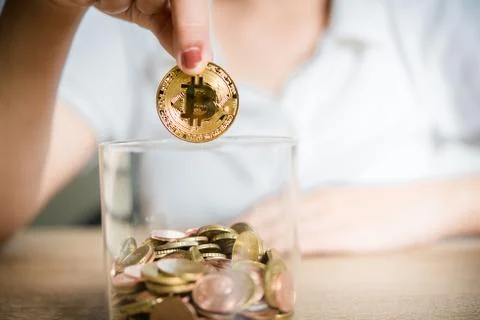 Saving money for the future 库存照片