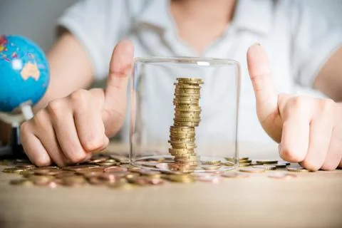 Saving money for the future 库存照片