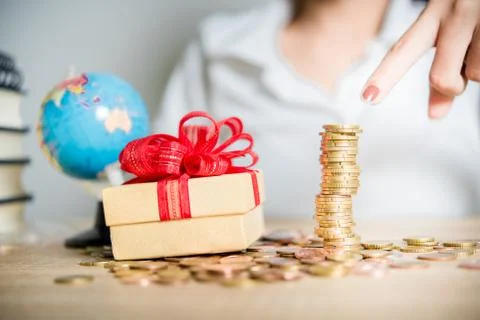 Saving money for the future Stockfoto's