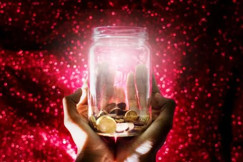 Saving money for the future 库存照片