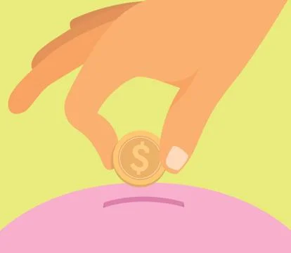 Saving money Stock Illustration
