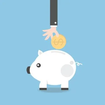 Saving money Stock Illustration