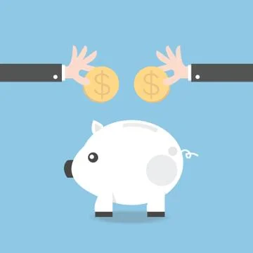 Saving money Stock Illustration