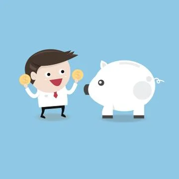 Saving money Stock Illustration