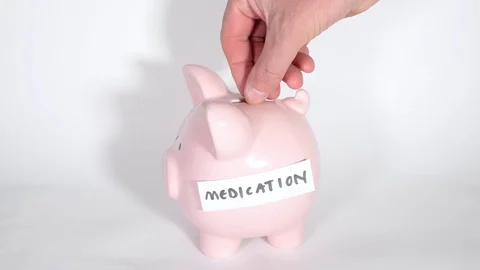 Saving money for medication Stock Footage 82820819