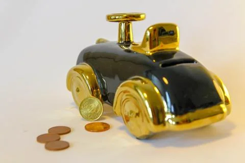 Saving money for a new car Stock Photos