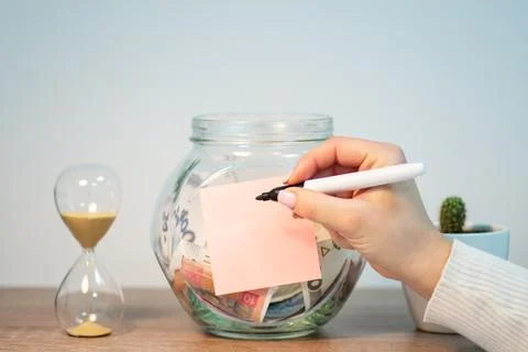 Saving up money in Ukraine Stock Photos