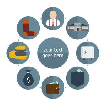 Saving money vector Stock Illustration