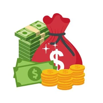 Saving money - vector illustration 스톡 일러스트
