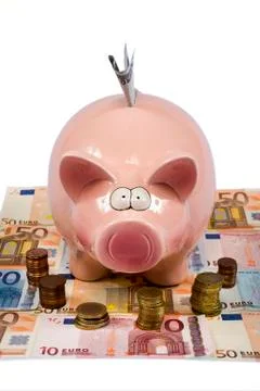 Saving pig Stock Photos