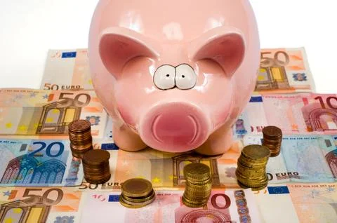 Saving pig Stock Photos